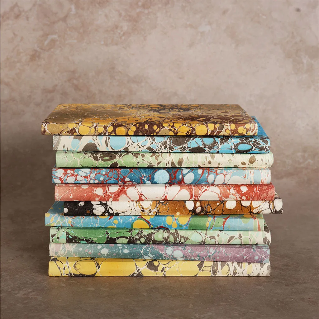 Hardcover Marbled Paper Notebook