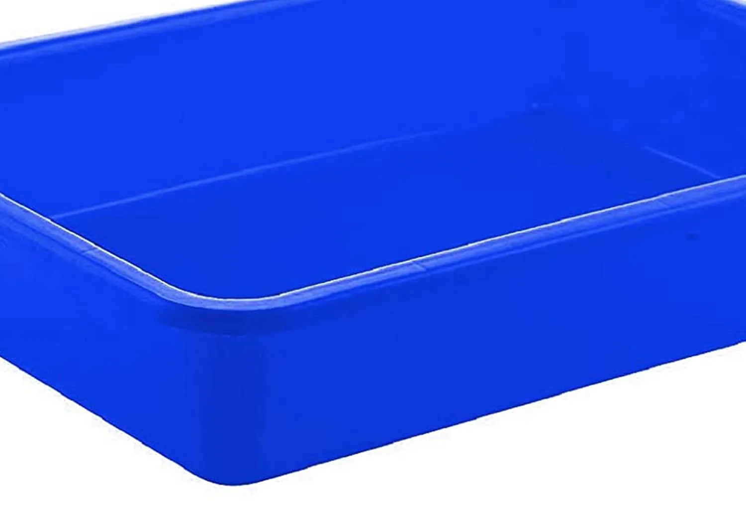 Heart Home Plastic Large Size Stationary Office Tray, File Tray, Document Tray, Paper Tray A4 Documents/Papers/Letters/folders Holder Desk Organizer (Blue) (CTHH015921)