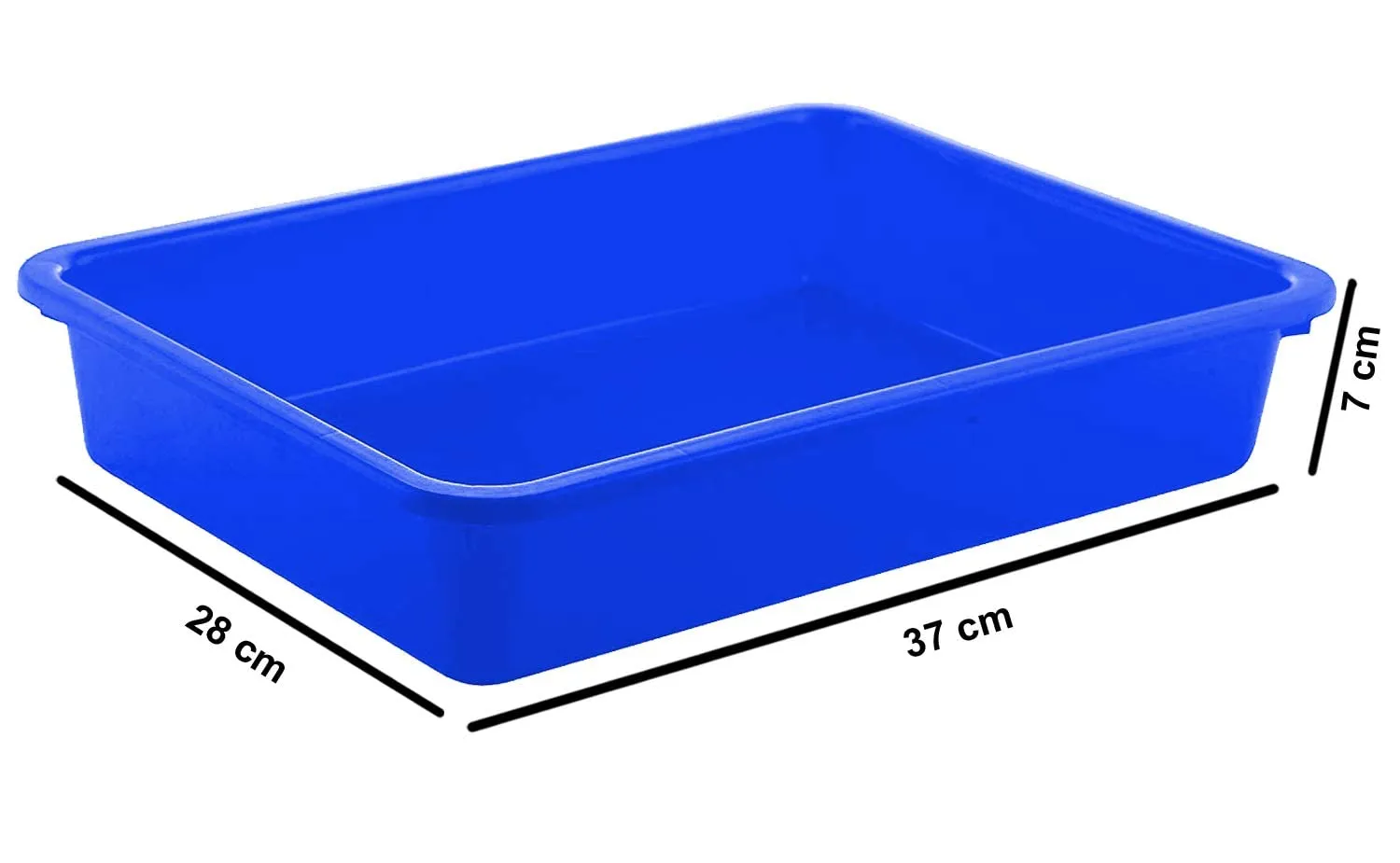 Heart Home Plastic Large Size Stationary Office Tray, File Tray, Document Tray, Paper Tray A4 Documents/Papers/Letters/folders Holder Desk Organizer (Blue) (CTHH015921)