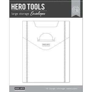 Hero Arts Storage Envelopes 7"X9" 10 pack - Large