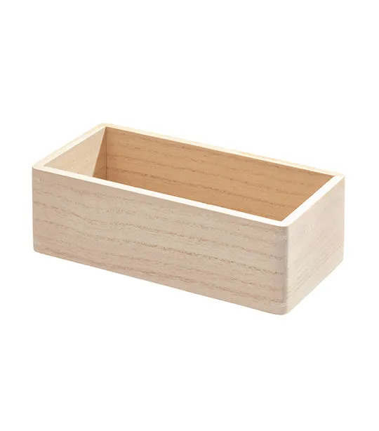 iDesign The Home Edit Wooden Bin Organizers