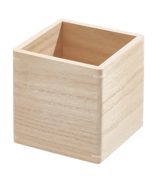 iDesign The Home Edit Wooden Bin Organizers