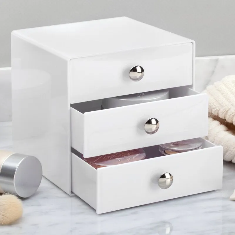 Loulou Plastic White Cosmetic Organizer