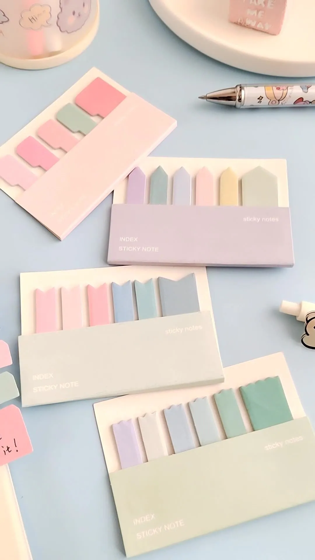 Macaron Strip Post-It Sticky Notes