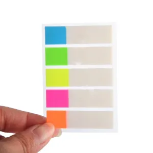 Neon Sticky Notes Office Stationery Supplies - Set of 5