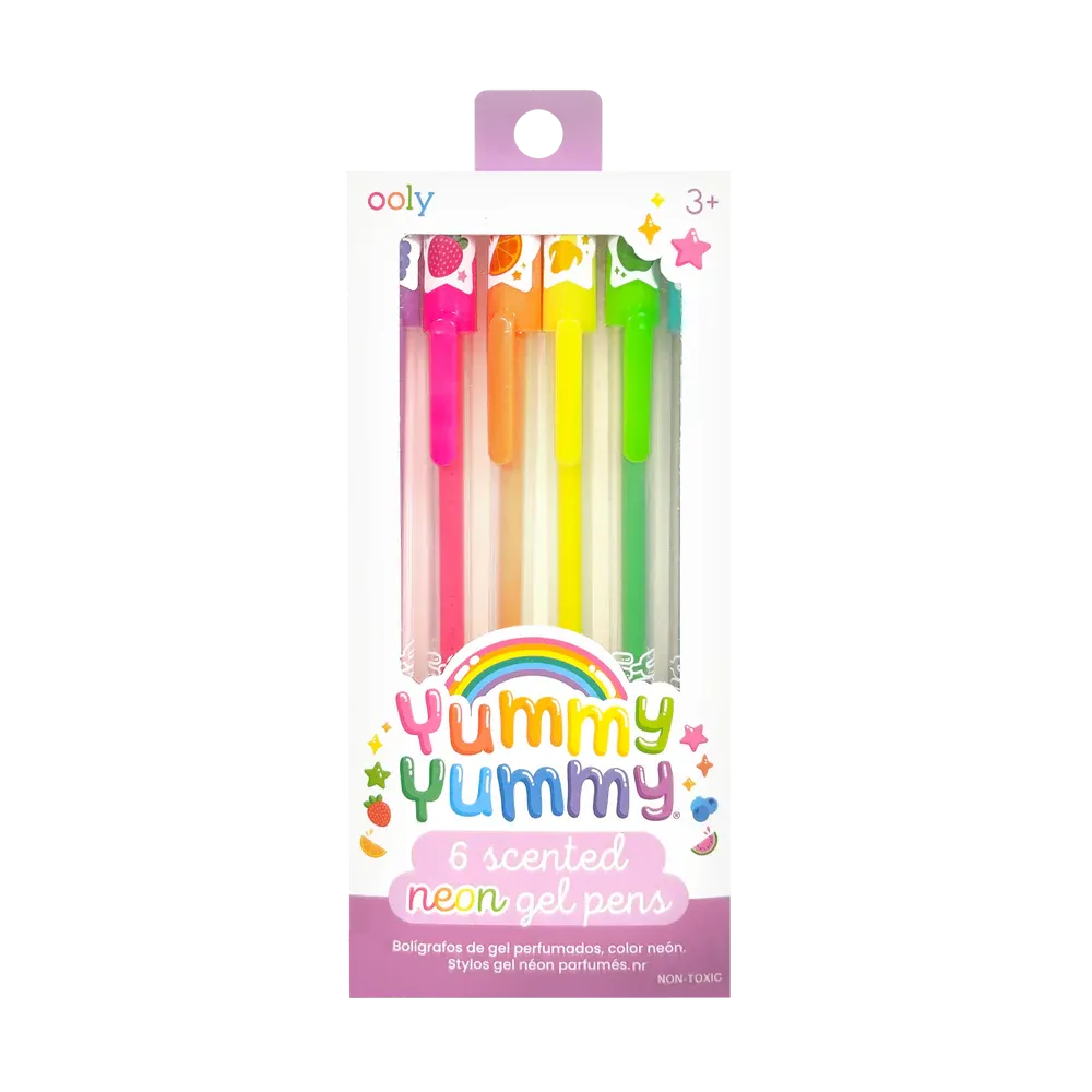 Ooly Yummy Yummy Scented Gel Pens - Neon - Set of 6