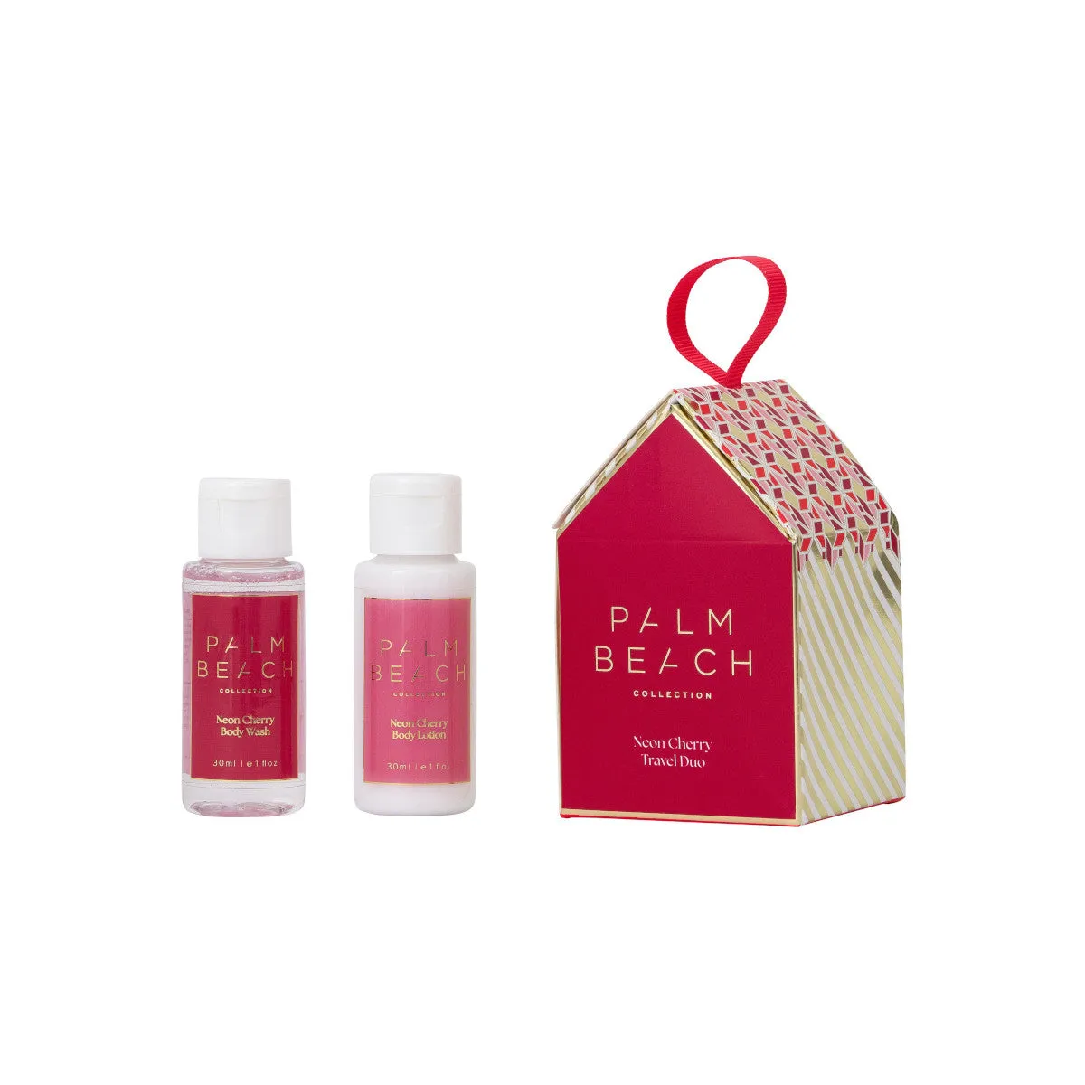 Palm Beach Collection Neon Cherry Gingerbread House Travel Duo 30ml