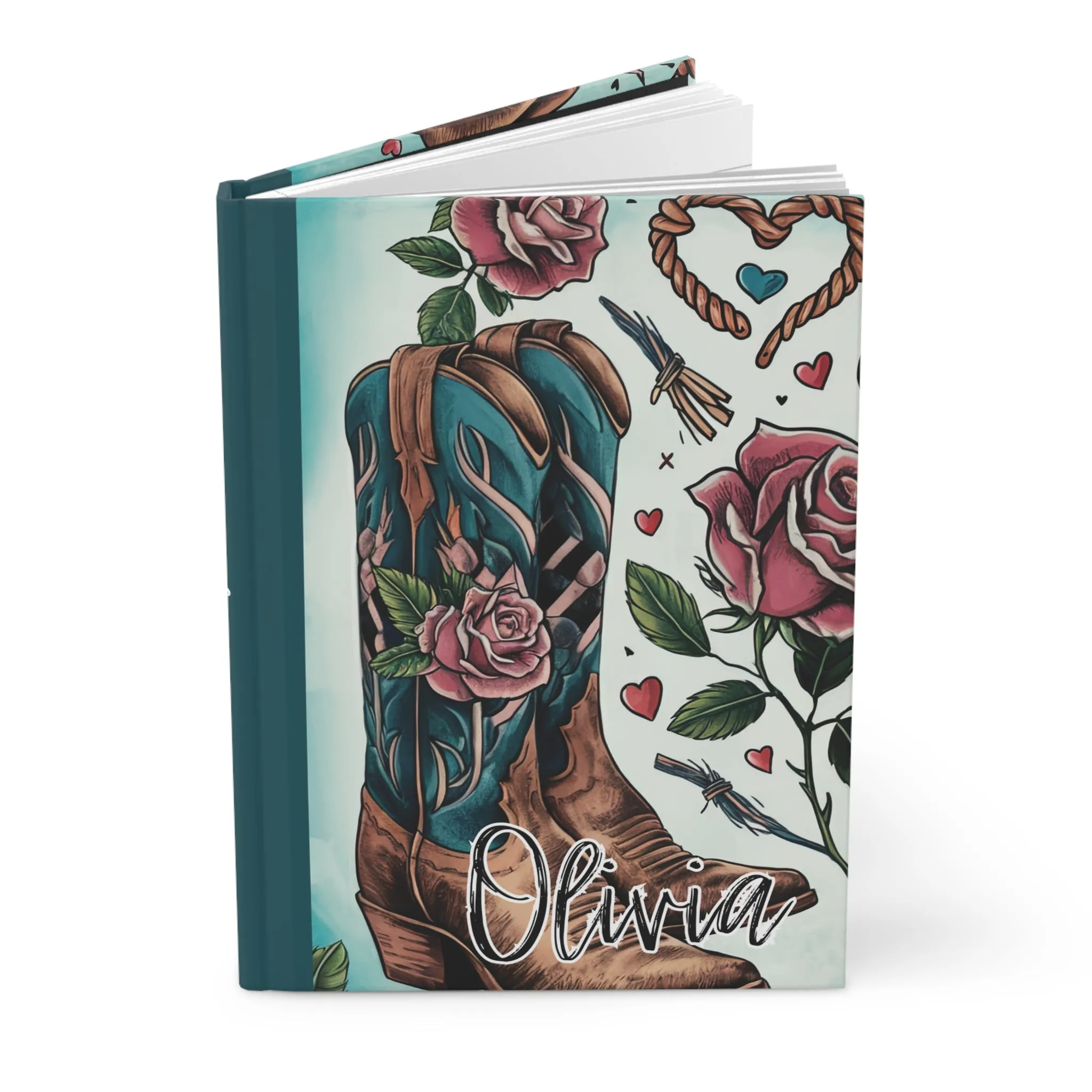 Personalised Hardcover Journal Matte, Country and Western, awd-1487