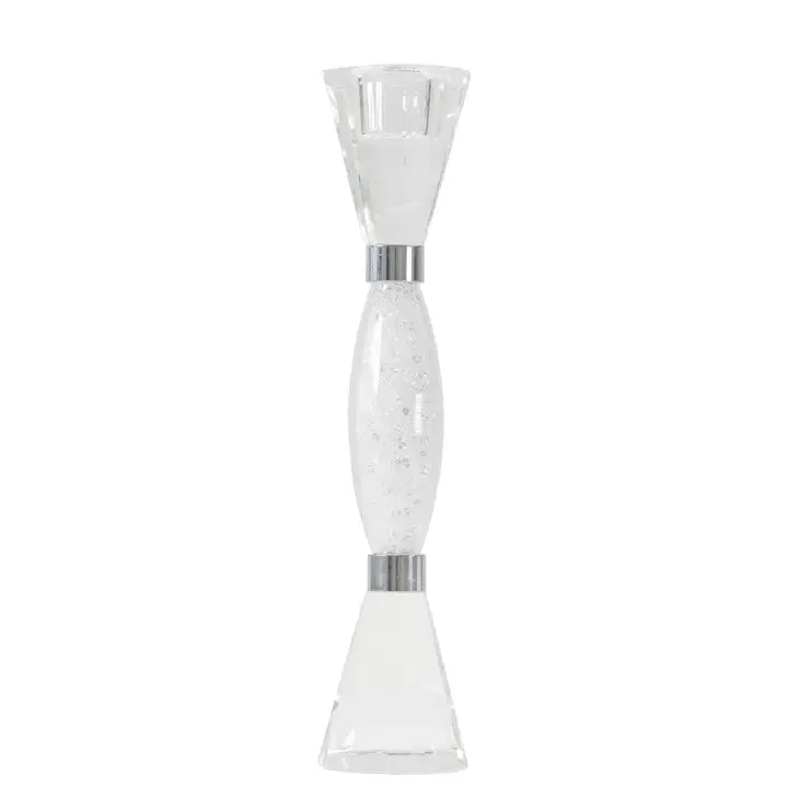 Rhinestone Crystal-Filled Candlestick