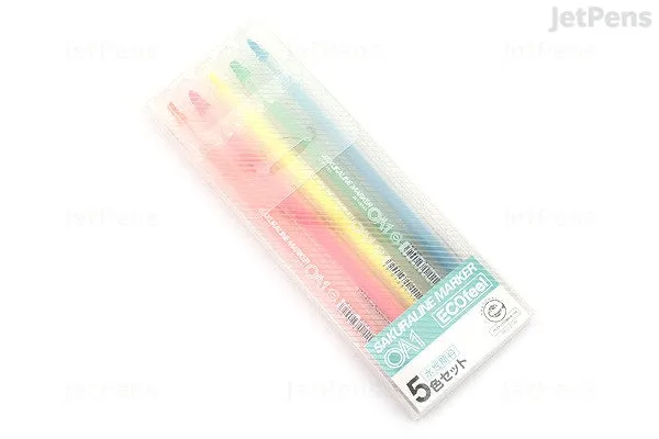 Sakura Line Marker OA1 Highlighter - 5 Color Set