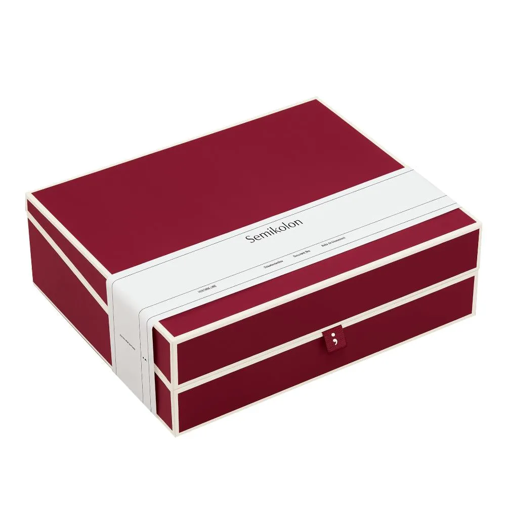 Semikolon Document Storage Box - Burgundy (Ì)