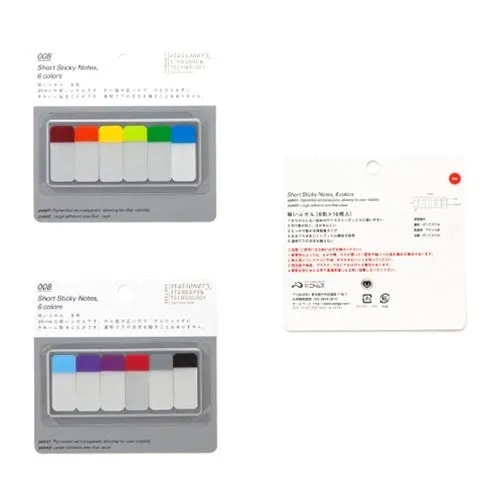 Short Sticky Notes 6 colors (A)