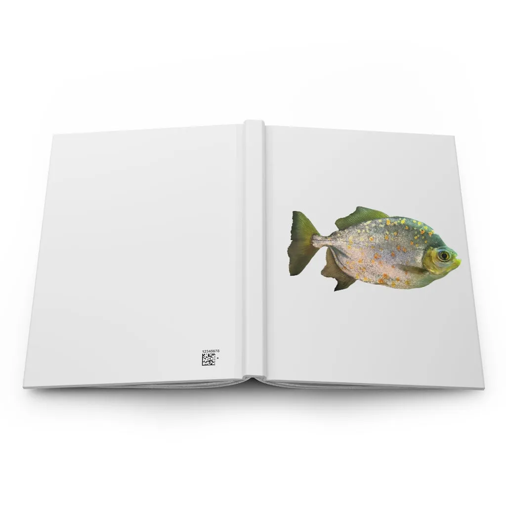 Silver Fish with Specs Hardcover Journal Matte