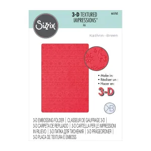 Sizzix 3D Textured Impressions By Kath Breen - Winter Sweater*