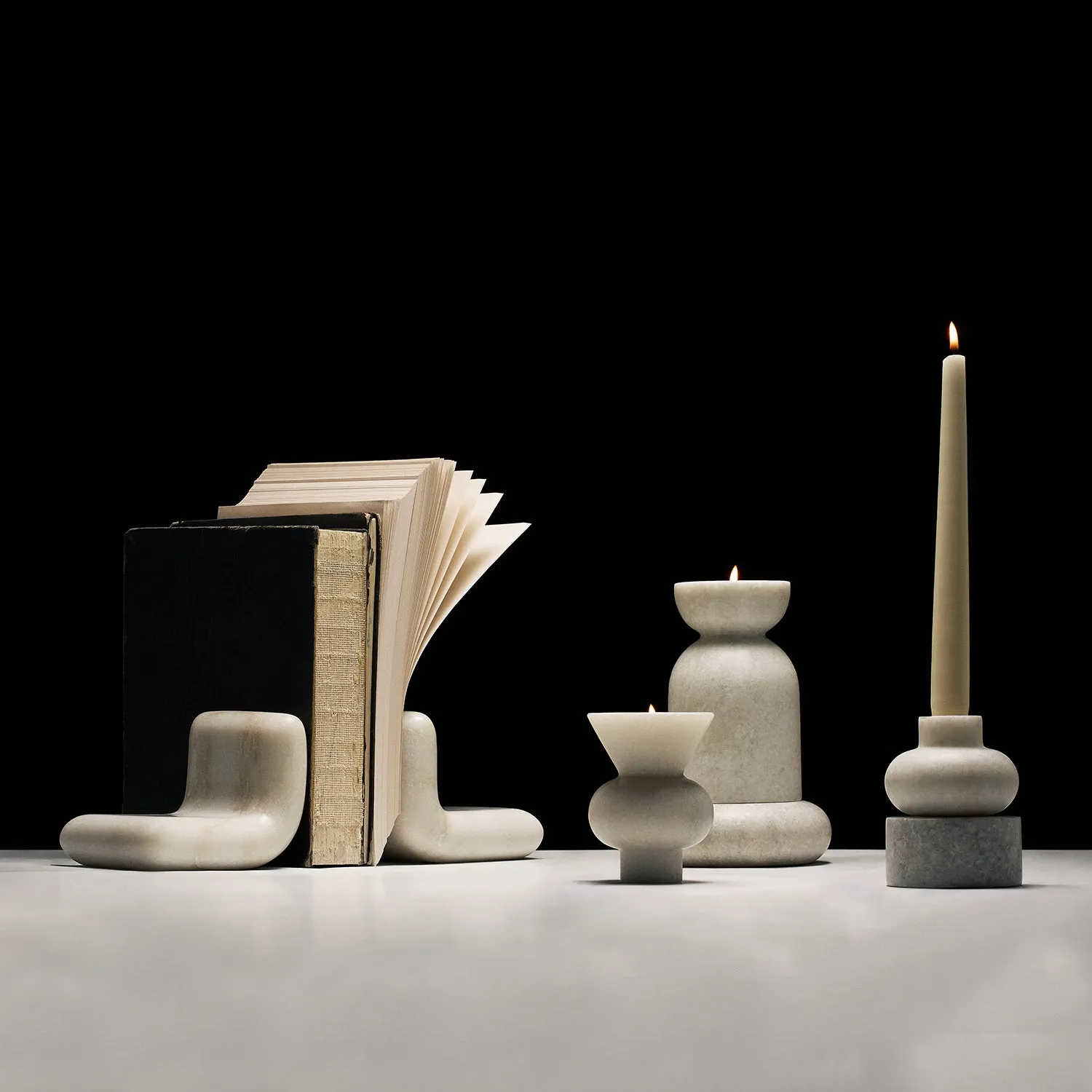 tom dixon | stone stacking candle holder