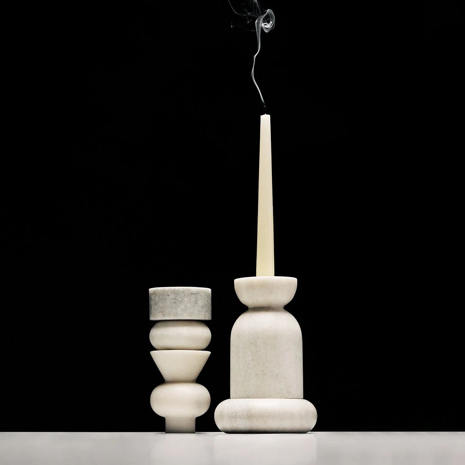 tom dixon | stone stacking candle holder