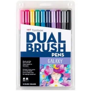 Tombow Dual Brush Pen Set 10pk Galaxy