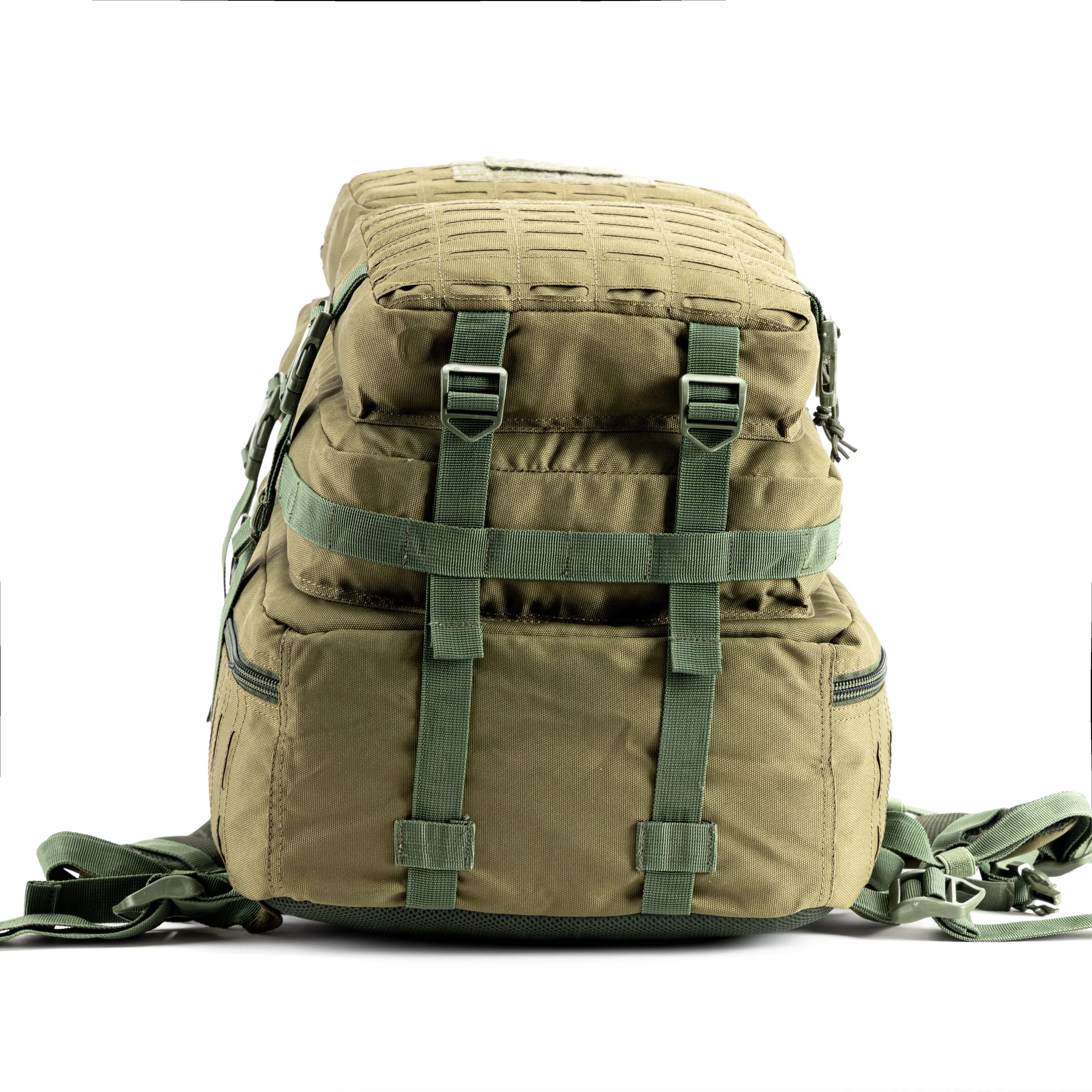 Tripole Force Plus Tactical Army 50 Litre Bag & Backpack with Laser-cut MOLLE - Olive Green