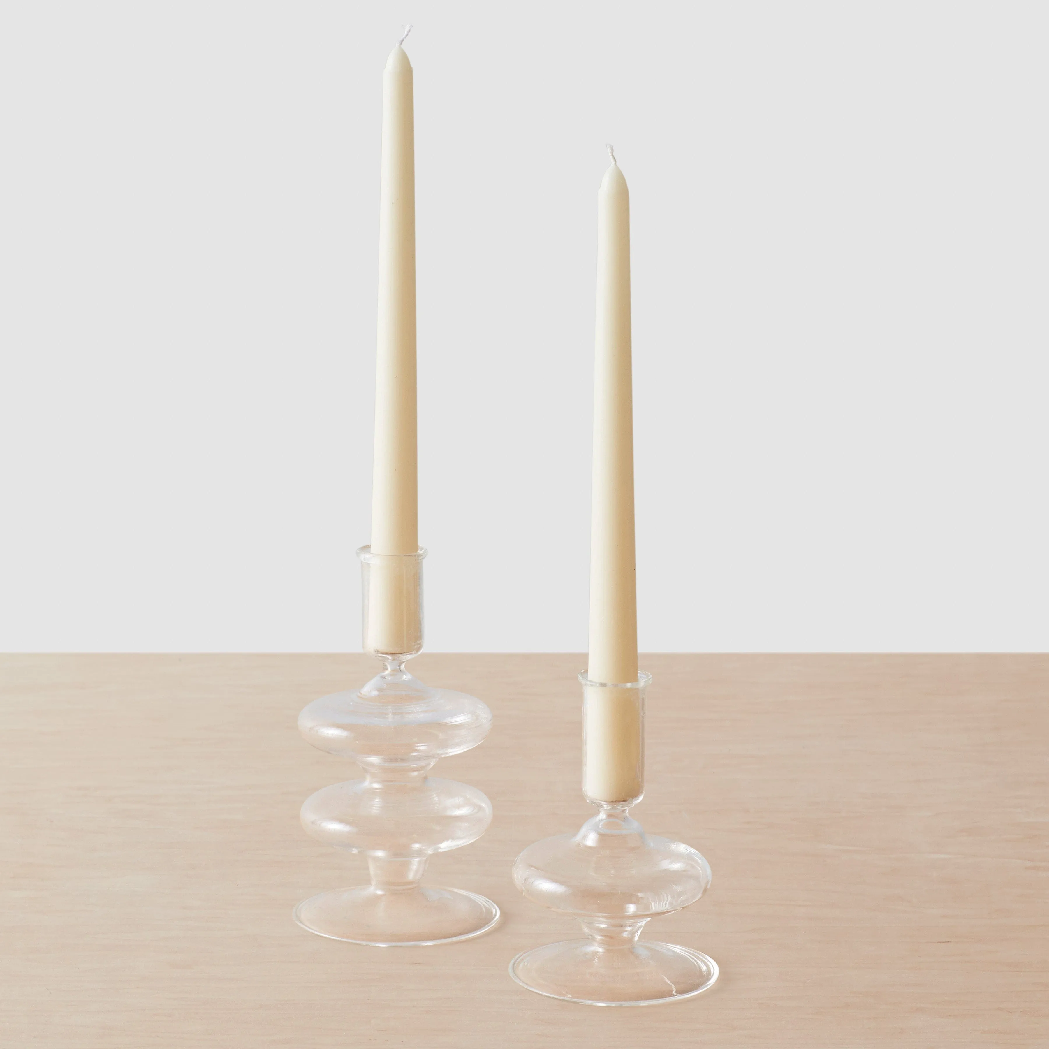 Veeha Glass Candle Holders - Set of 2