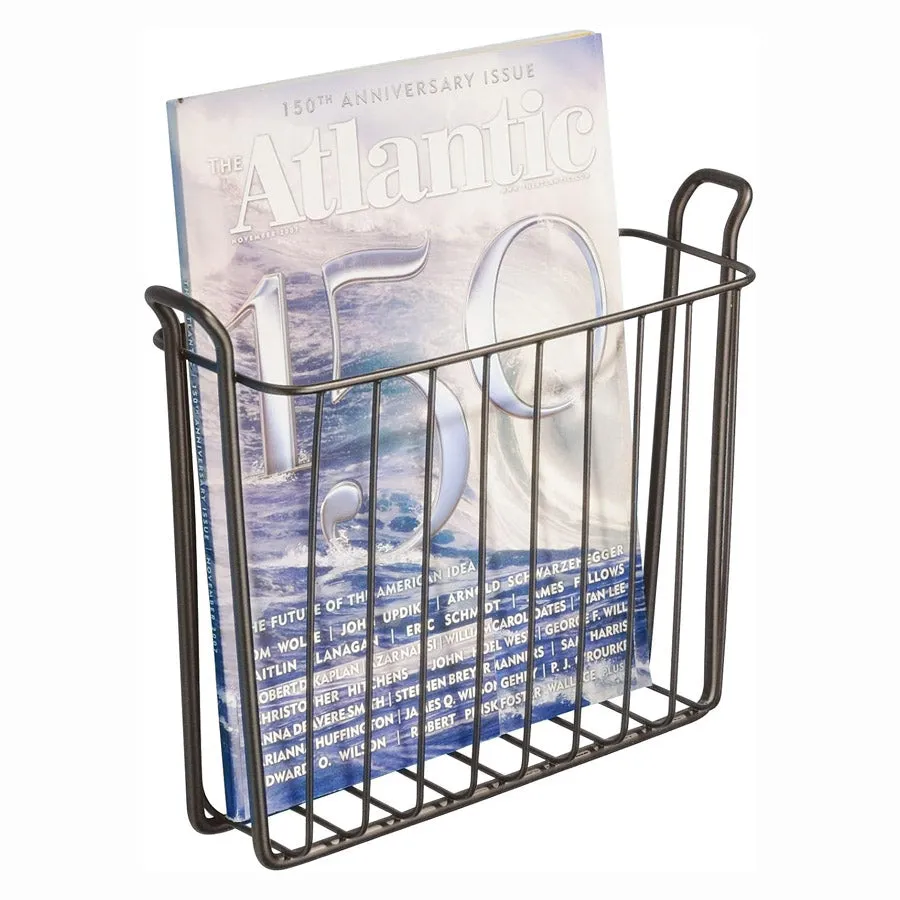 Wall Mount Magazine Rack - Bronze