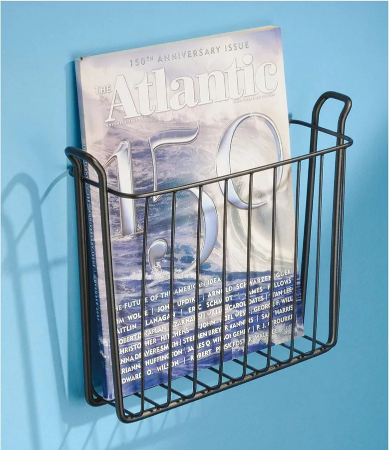 Wall Mount Magazine Rack - Bronze