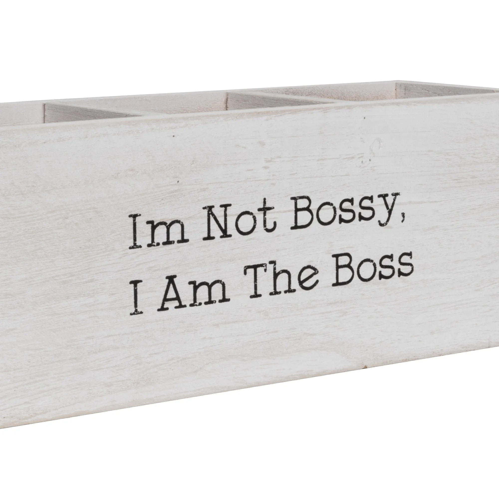 Wood Desk Organizer - I'm Not Bossy, I Am the Boss