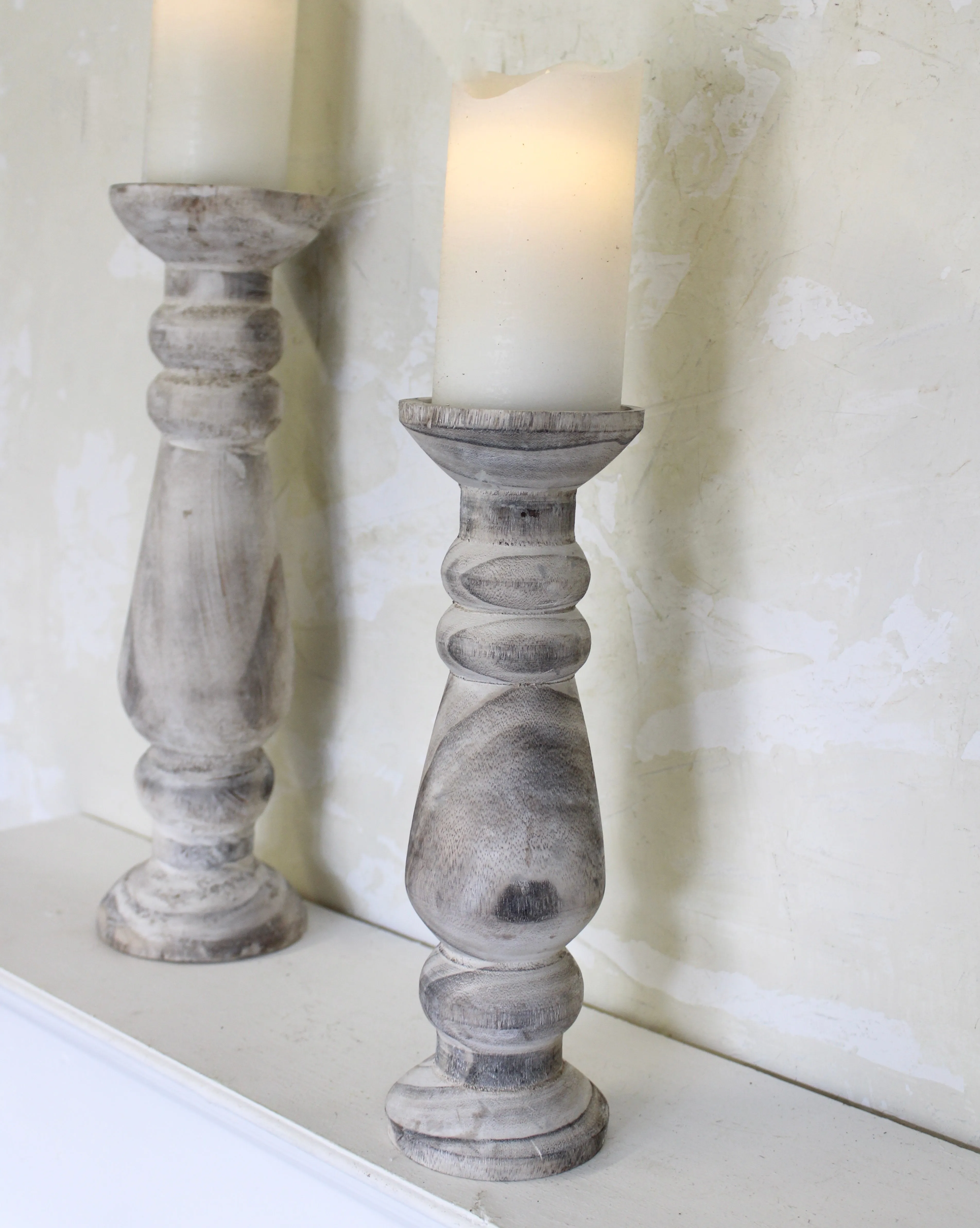 Wooden Candle Holders