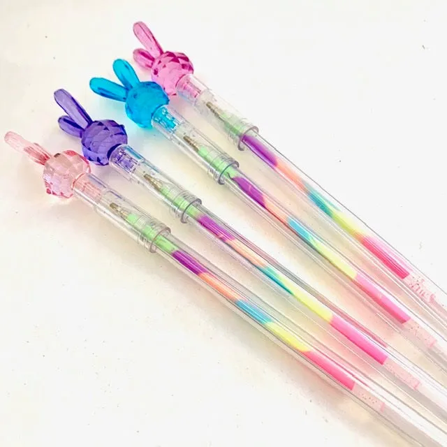 X 222902 RAINBOW RABBIT GEL PEN-DISCONTINUED