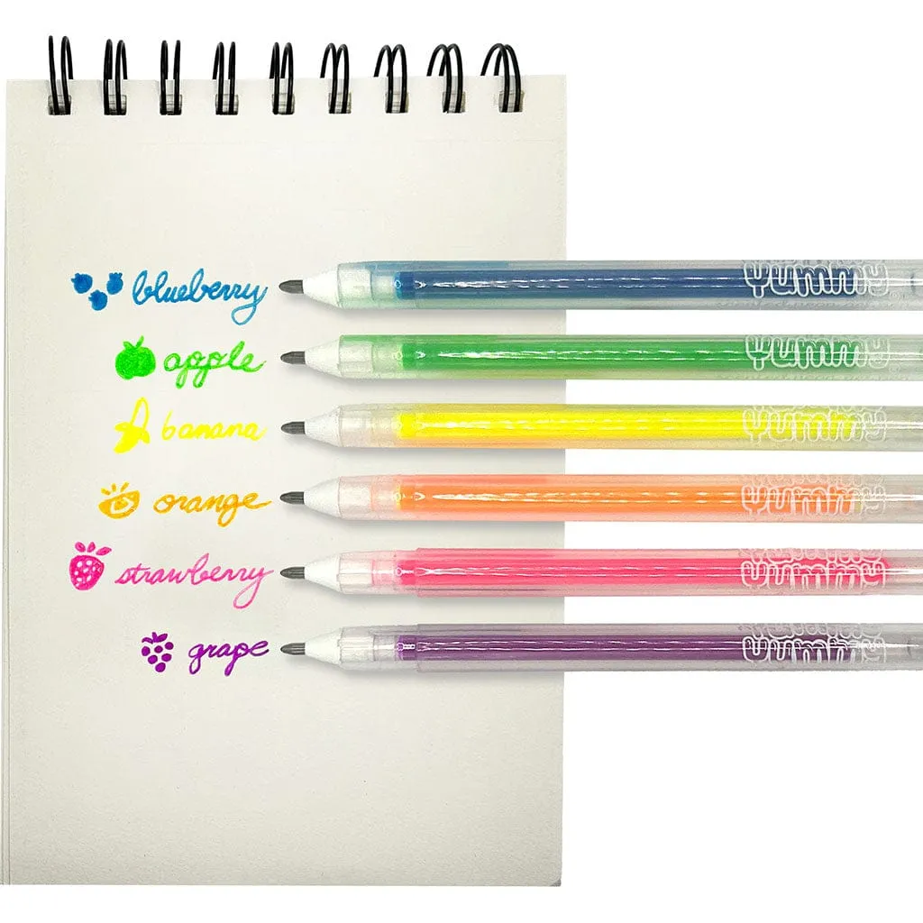 Yummy Yummy 6 Scented Neon Gel Pens